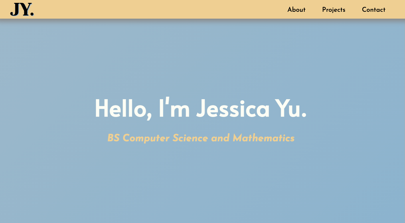 Portfolio project landing page